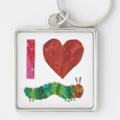 Porte-clés J'Aime La Caterpillar Très Affamée (Devant)