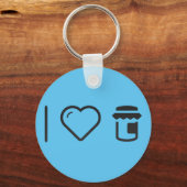 Porte-clés J'aime la confiture (Recto)
