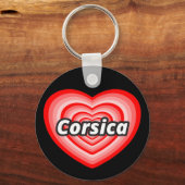 Porte-clés J'aime la Corse (Recto)