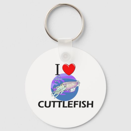 Porte-clés J'Aime La Cuttlefish (Recto)