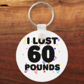 Porte-clés J'Aime La Fête De 60 Livres (Recto)