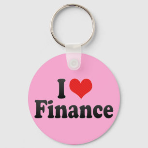 Porte-clés J'aime la finance