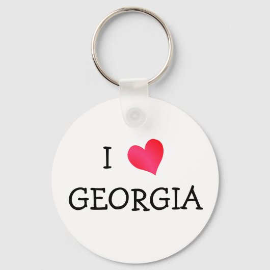 Porte-clés J'aime la Géorgie (Recto)