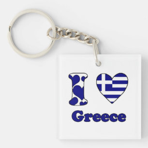 Porte-clés J'aime la Grèce