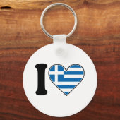 Porte-clés J'aime la Grèce (Recto)
