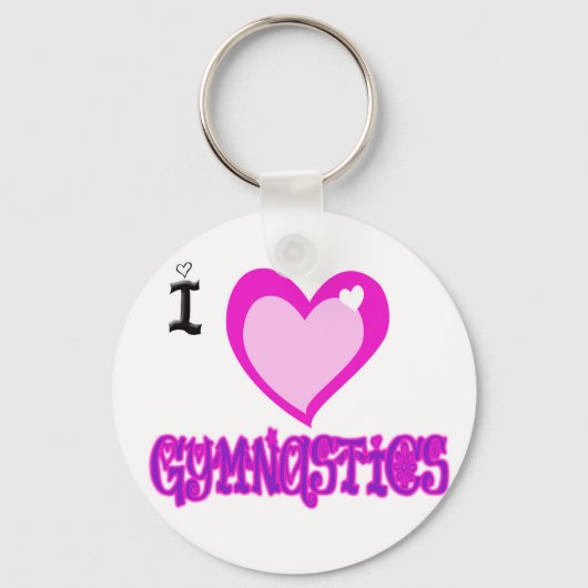 Porte-clés J'aime la gYMNASTIQUE (Recto)