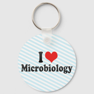 Porte-clés J'aime la microbiologie