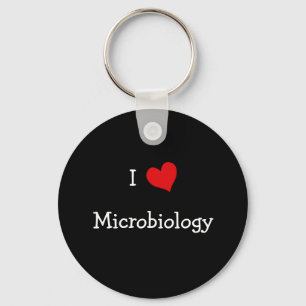 Porte-clés J'aime la microbiologie