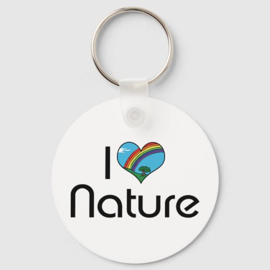 Porte-clés J'aime la nature (Recto)