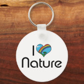 Porte-clés J'aime la nature (Recto)