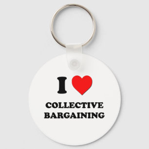 Porte-clés J'aime la négociation collective