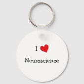 Porte-clés J'aime la neuroscience (Recto)