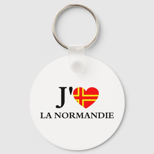 Porte-clés J'aime la Normandie (Recto)