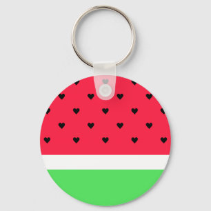 Porte-clés J'aime la pastèque