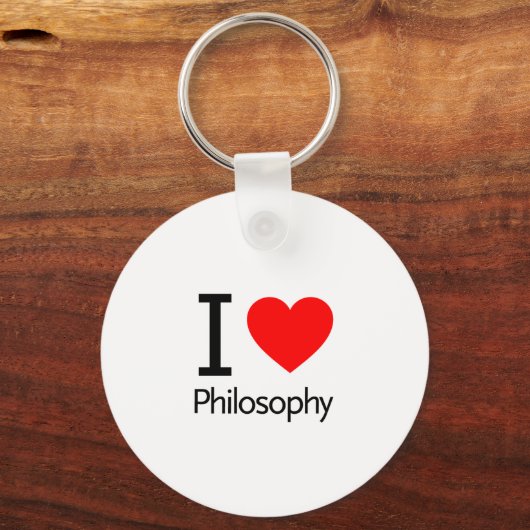 Porte-clés J'aime la philosophie (Recto)