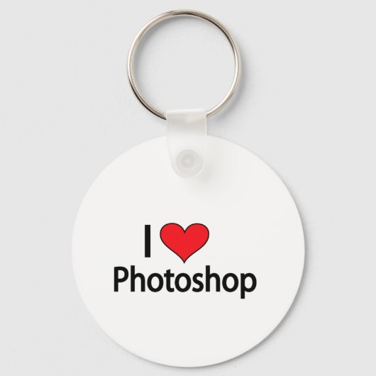 Porte-clés J'aime la photoshop (Recto)