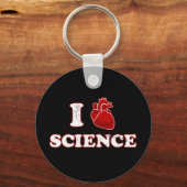 Porte-clés j'aime la science / i coeur science / anatomie (Recto)