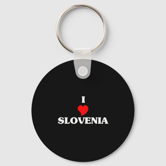Porte-clés J'aime la Slovénie (Recto)