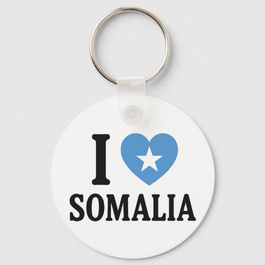 Porte-clés J'aime la Somalie (Recto)