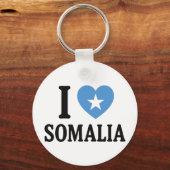 Porte-clés J'aime la Somalie (Recto)