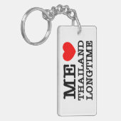 PORTE-CLÉS J'AIME LA THAÏLANDE LONGTEMPS (Devant gauche)