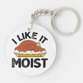 Porte-clés J'aime l'action de grâce humide (Dos)