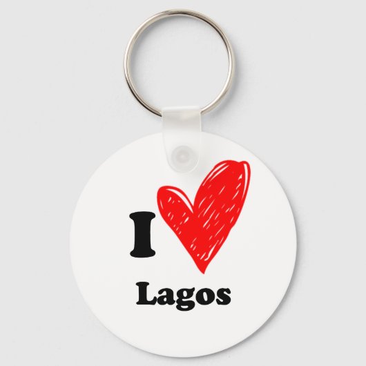 Porte-clés J'aime Lagos (Recto)