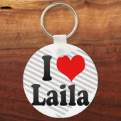 Porte-clés J'aime Laila (Recto)