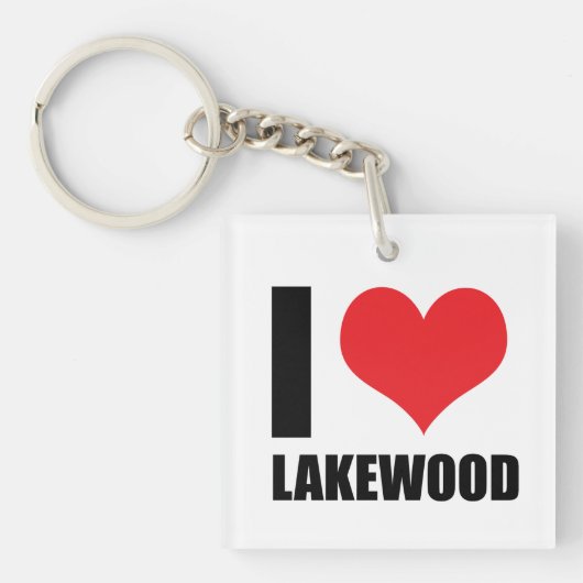 Porte-clés J'aime Lakewood (Devant)