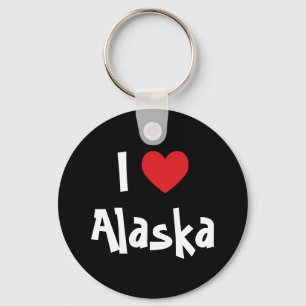 Porte-clés J'aime l'Alaska