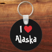Porte-clés J'aime l'Alaska (Recto)