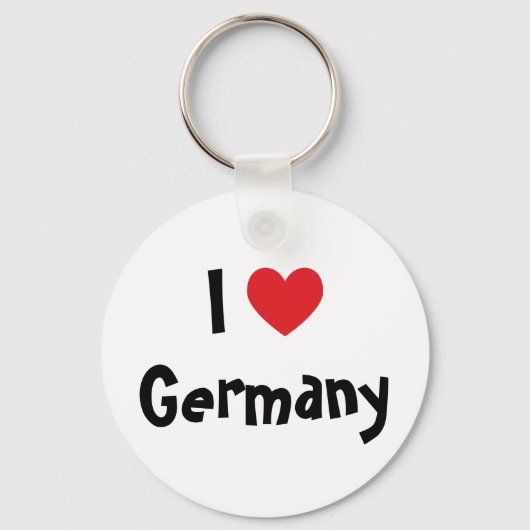 Porte-clés J'aime l'Allemagne (Recto)