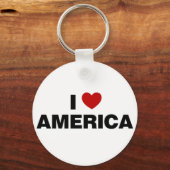 Porte-clés J'aime l'Amérique (Recto)