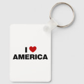 Porte-clés J'aime l'Amérique (Verso)