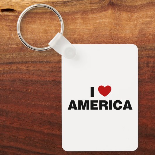 Porte-clés J'aime l'Amérique (Recto)