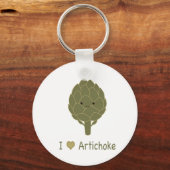 Porte-clés J'aime l'artichaut (Recto)