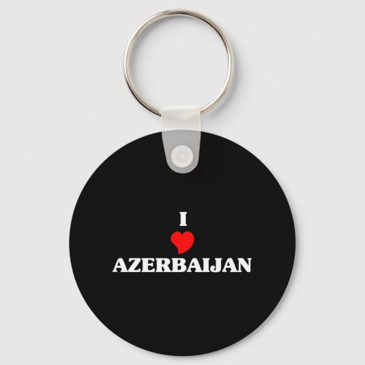 Porte-clés J'aime l'Azerbaïdjan (Recto)