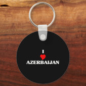 Porte-clés J'aime l'Azerbaïdjan (Recto)