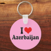 Porte-clés J'aime l'Azerbaïdjan (Recto)