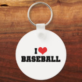 Porte-clés J'aime le baseball (Recto)