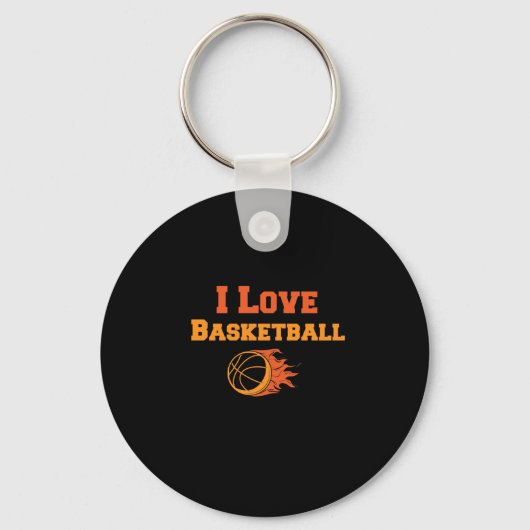 Porte-clés J'Aime Le Basket. (Recto)