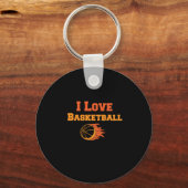 Porte-clés J'Aime Le Basket. (Recto)