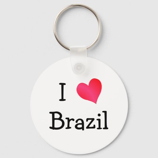 Porte-clés J'aime le Brésil (Recto)