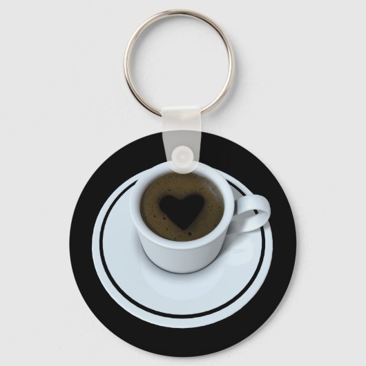 Porte-clés J'AIME le café (Recto)
