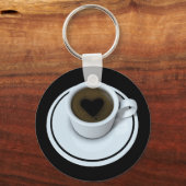 Porte-clés J'AIME le café (Recto)