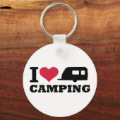 Porte-clés J'aime le camping (Recto)