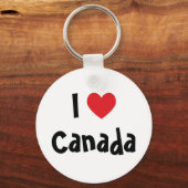 Porte-clés J'aime le Canada (Recto)