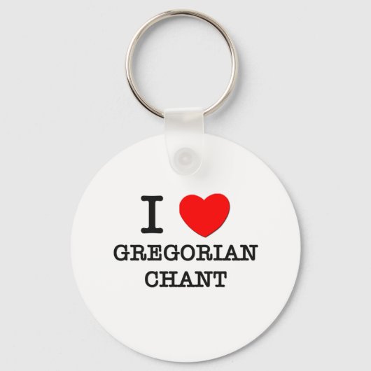 Porte-clés J'Aime Le Chant Grégorien (Recto)