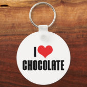 Porte-clés J'aime le chocolat (Recto)