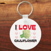 Porte-clés J'aime le chou-fleur (Recto)